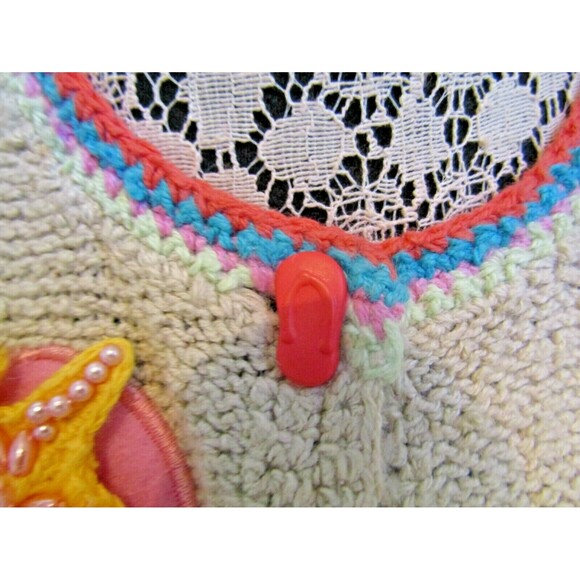 Bellepointe Sweater Vest Flip Flops Linen Cotton Blend Beach Sandals Womens Sz S - Picture 3 of 6